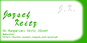jozsef keitz business card